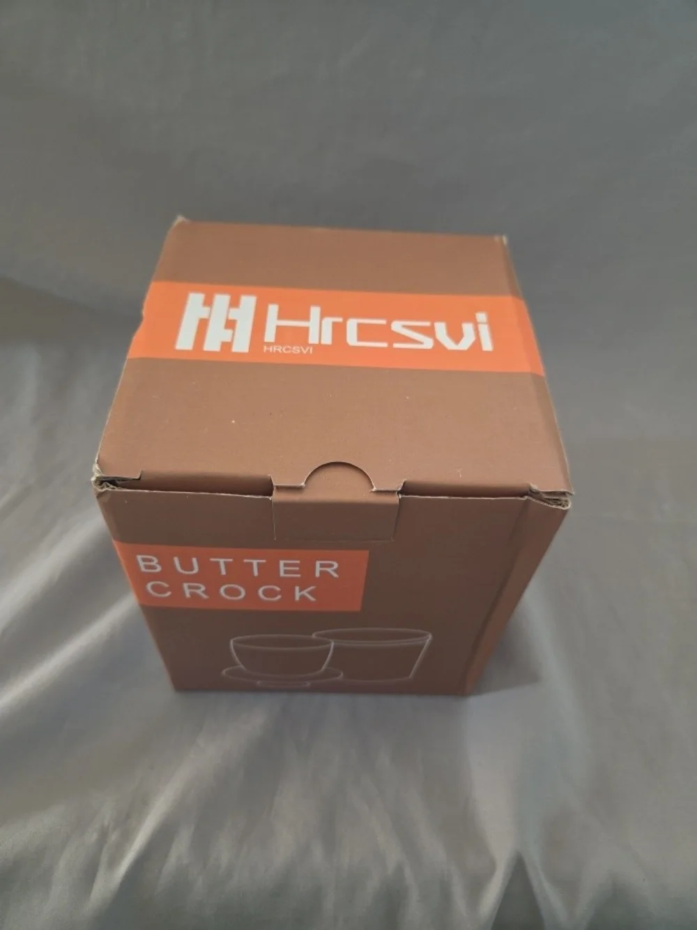 French Butter Crock - White Ceramic Butter Dish